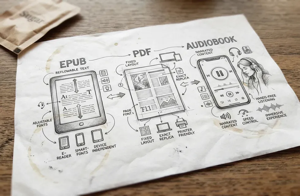 EPUB vs PDF vs Audiobook: Which Format Should Publishers Prioritize in 2026?