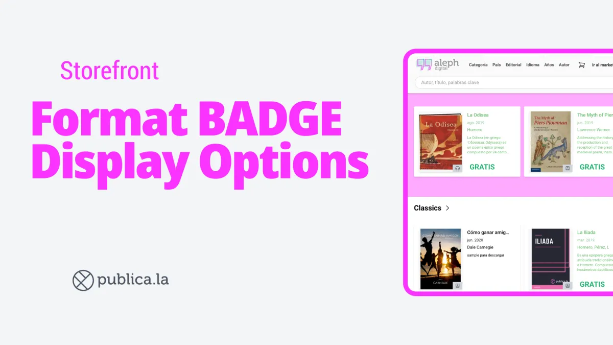 Format Badge Display Options | Publica.la